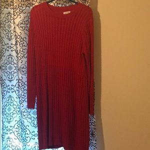 XL CALVIN KLEIN PINK SWEATER DRESS